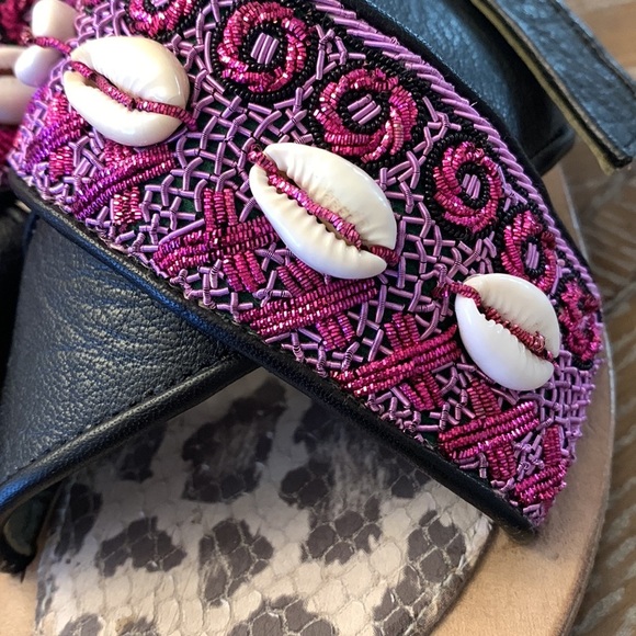 Anthropologie Meyer Kakalia sandals size 37 new without box embellished slingbac - Picture 9 of 11